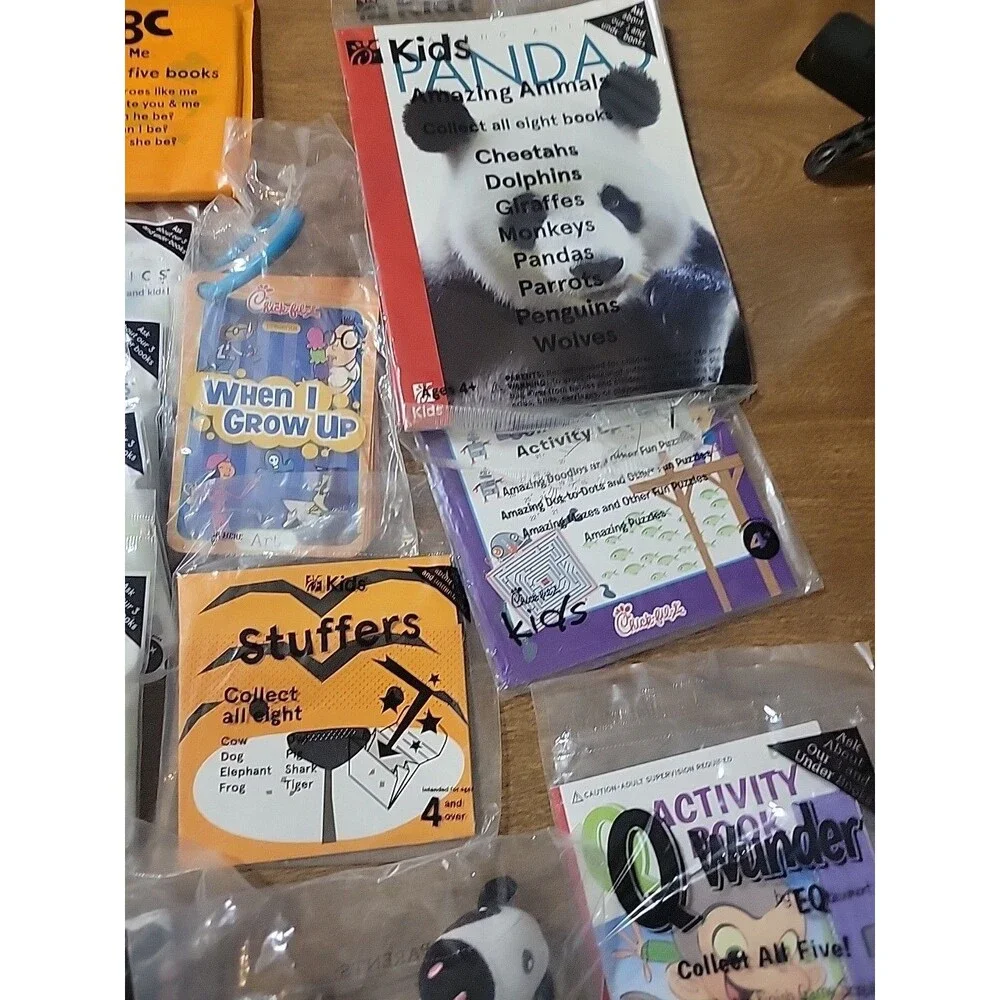 Chick-fil-a Kids‎ Meal Toys Huge Mixed lot Books Games etc...